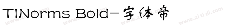 TINorms Bold字体转换